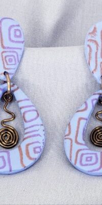 DC7-Periwinkle Teardrop Posts