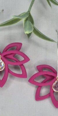 KIN46-Kinetic Lotus Earrings